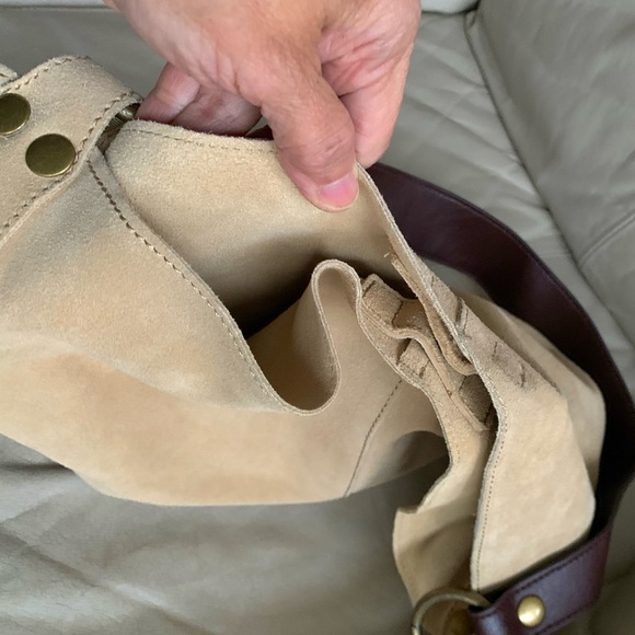 Brand new - Zara beige suede shoulder bag - Picture 3 of 8